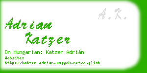 adrian katzer business card
